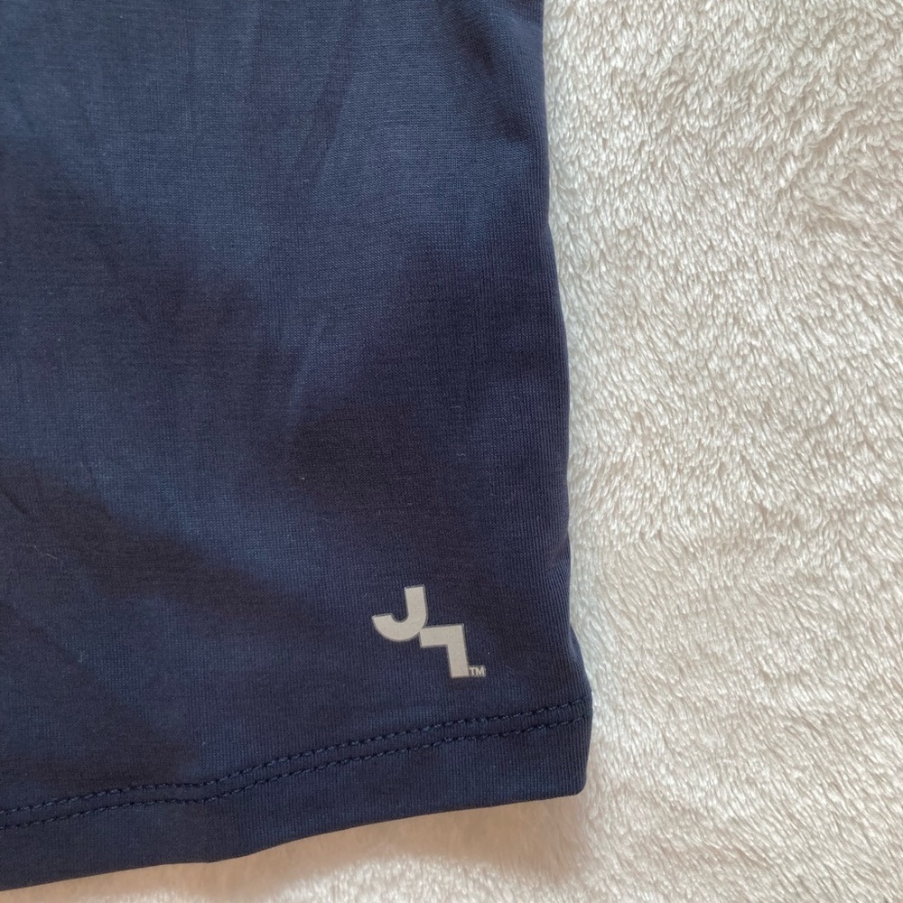 NWT Joy lab open back twist lightweight navy blue workout blouse size xs - Picture 3 of 6